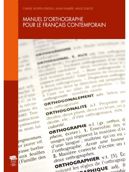 Manuel d'orthographe pour...